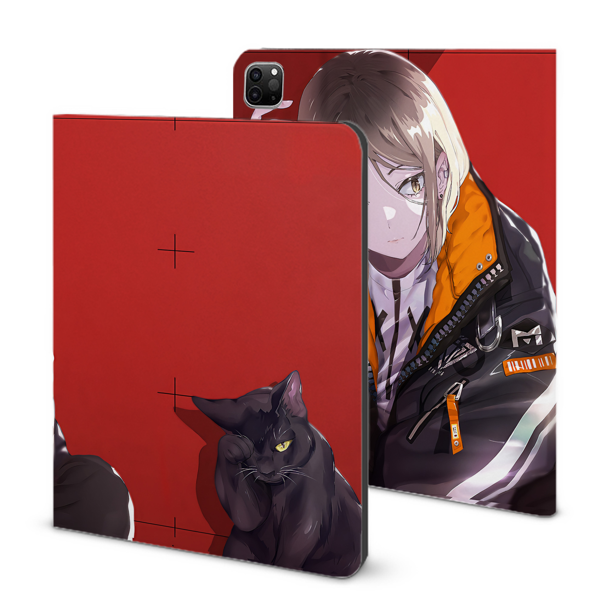（画像用） ハイキュー!! Haikyu!! IPad ケース ブック型 PUレザー TPU 耐衝撃 軽量 薄型 ペン収納なし 全面保護 IPad 各モデル対応